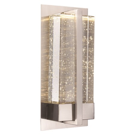 Trans Globe Led Sconce Rect Crys Sml-Bn LED-50580 BN